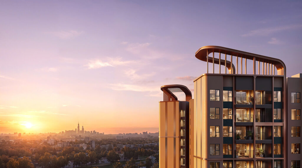 Cách bố trí toà nhà giúp cho căn hộ có tầm view nhìn rộng mở