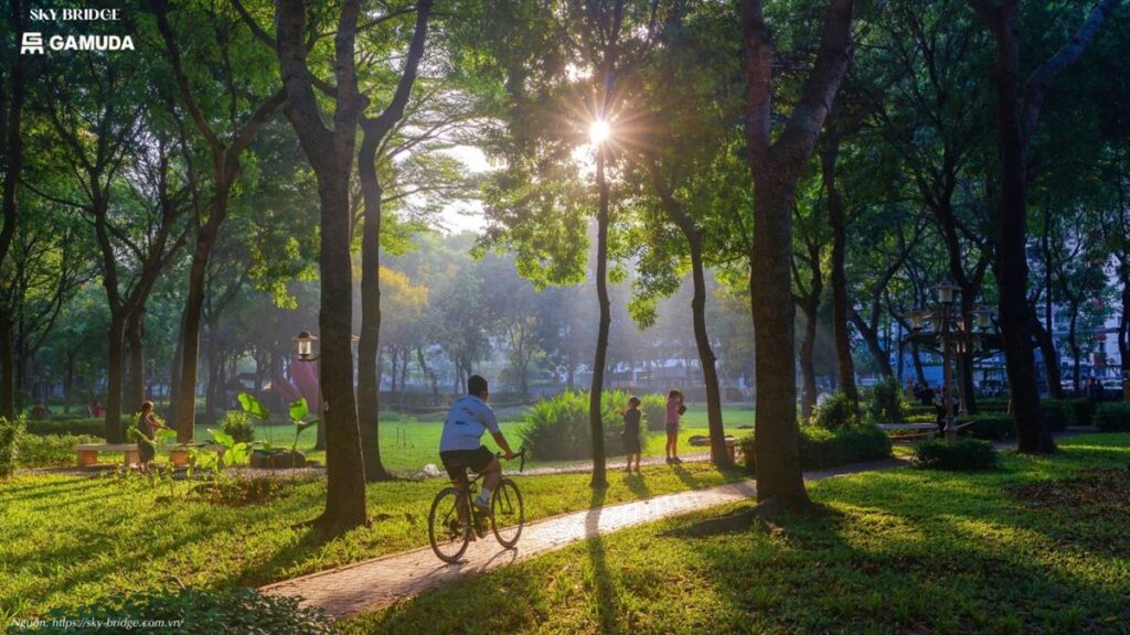 Khoảng không gian xanh rộng lớn tại các dự án của Gamuda Land